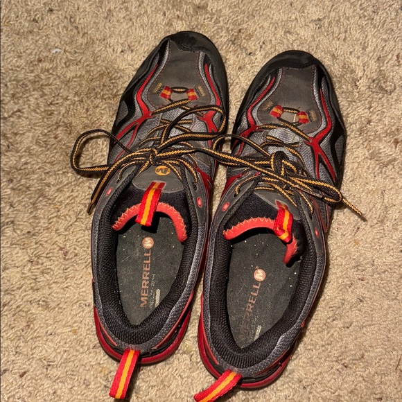 Merrell   Capra Unifly GTX trail hiking Shoes Mens 11 gray/red Athletic Shoes - Picture 2 of 9